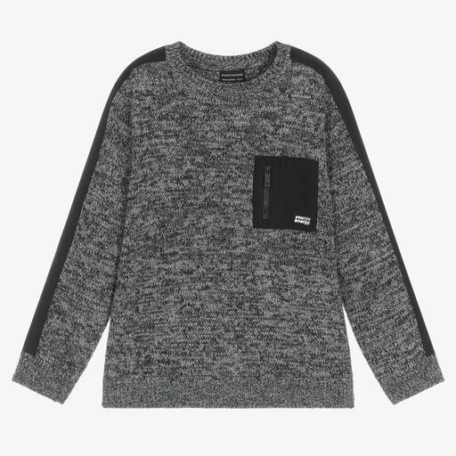 Mayoral Nukutavake-Boys Grey Knitted Sweater | Childrensalon Outlet