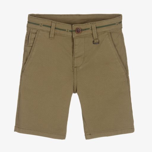 Mayoral-Khakigrüne Baumwollshorts (J) | Childrensalon Outlet