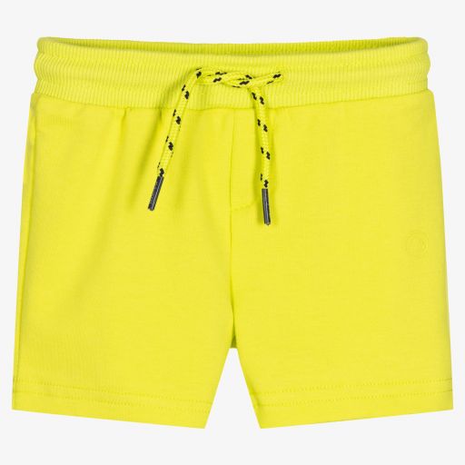Mayoral-Boys Lime Green Jersey Shorts | Childrensalon Outlet