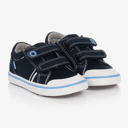 Mayoral-Boys Navy Blue Canvas Trainers | Childrensalon Outlet