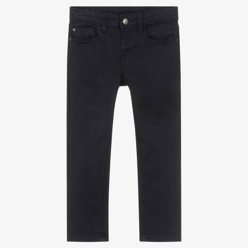 Mayoral-Boys Navy Blue Chino Trousers | Childrensalon Outlet