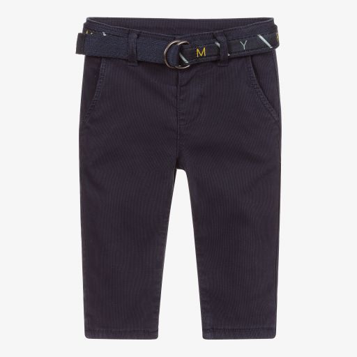 Mayoral-Navyblaue Baumwollhose (J) | Childrensalon Outlet