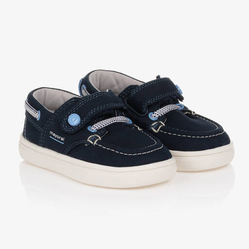 Mayoral-Boys Navy Blue Deck Shoes | Childrensalon Outlet