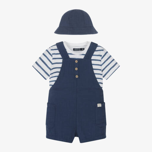 Deolinda Boys Miguel Dungaree Short Set