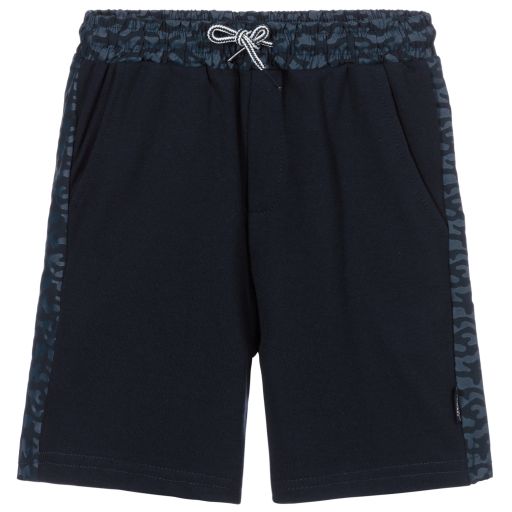Mayoral-Boys Navy Blue Jersey Shorts | Childrensalon Outlet