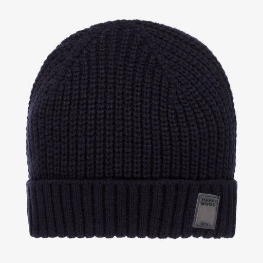 Mayoral-Boys Navy Blue Knitted Beanie Hat | Childrensalon Outlet