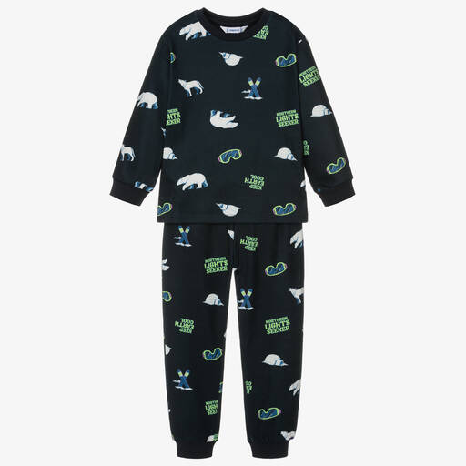 Mayoral-Boys Navy Blue Polar Bear Pyjamas | Childrensalon Outlet