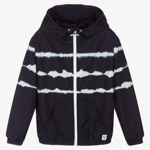 Mayoral Nukutavake-Boys Navy Blue Tie Dye Jacket | Childrensalon Outlet