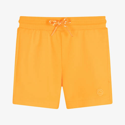 Mayoral-Boys Orange Cotton Jersey Shorts | Childrensalon Outlet