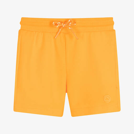 Mayoral-Boys Orange Cotton Jersey Shorts | Childrensalon Outlet