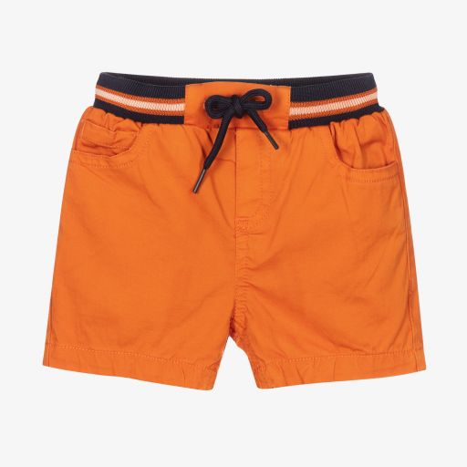Mayoral-Boys Orange Cotton Shorts | Childrensalon Outlet