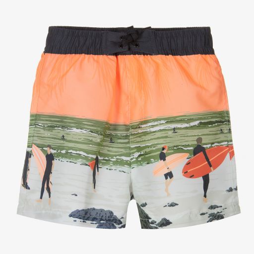 Mayoral-Boys Orange Swim Shorts | Childrensalon Outlet