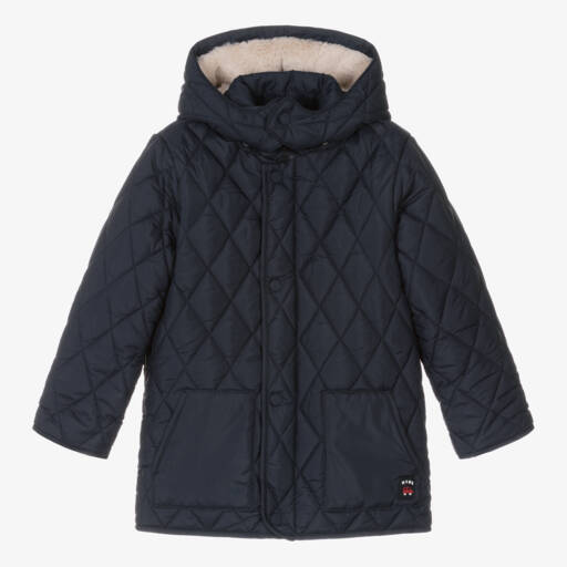 Mayoral-Boys Quilted Navy Jacket | Childrensalon Outlet