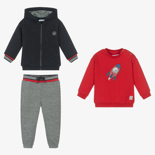 Mayoral-Trainingsanzug-Set in Rot und Blau | Childrensalon Outlet