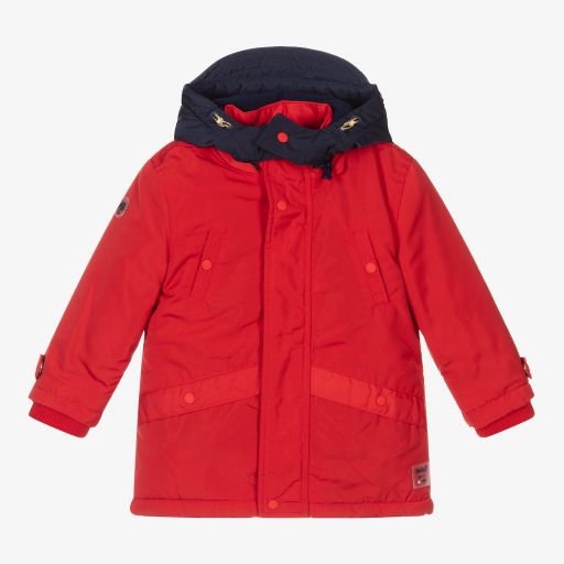 Mayoral-Boys Red Coat  | Childrensalon Outlet