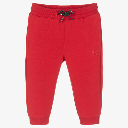 Mayoral-Boys Red Cotton Joggers | Childrensalon Outlet