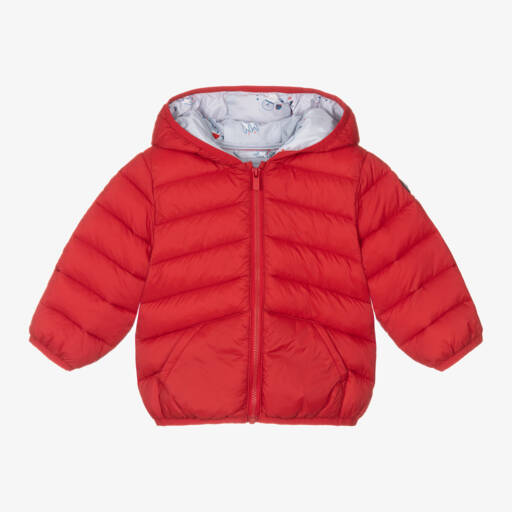 Mayoral-Boys Red Padded Hooded Jacket | Childrensalon Outlet