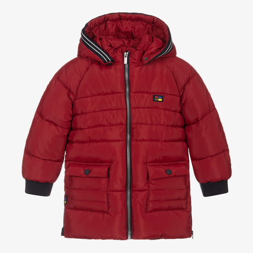 Mayoral-Boys Red Puffer Coat | Childrensalon Outlet