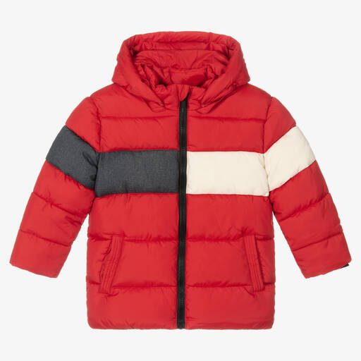 Mayoral-Boys Red Puffer Coat | Childrensalon Outlet