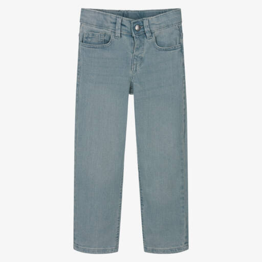 Mayoral-Boys Sky Blue Comfy Denim Pants | Childrensalon Outlet