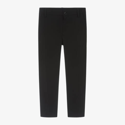 Mayoral-Boys Slim Black Jersey Trousers | Childrensalon Outlet