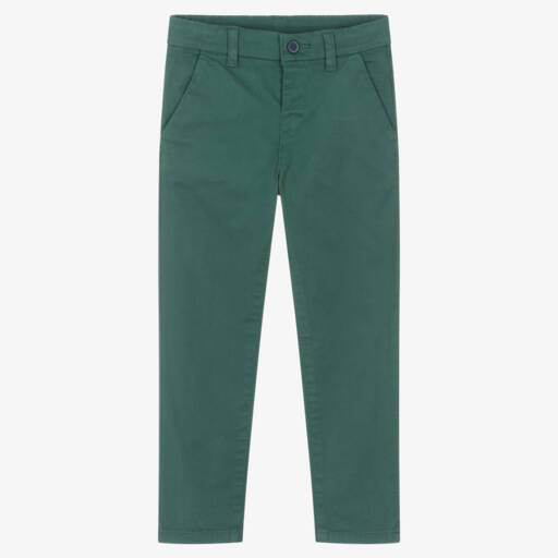 Mayoral-Boys Slim Green Chino Pants | Childrensalon Outlet