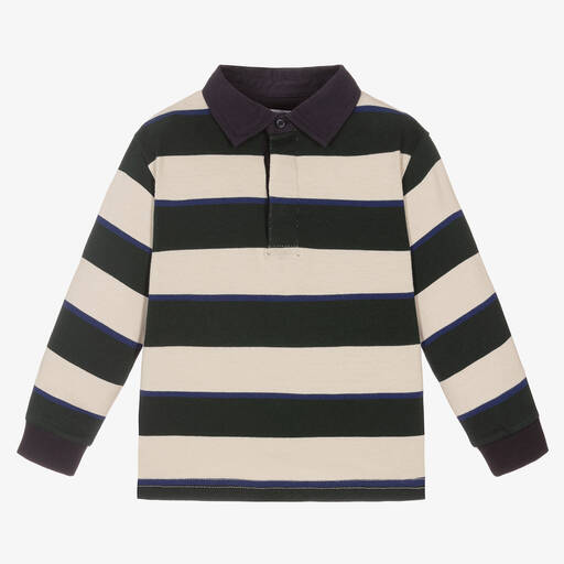 Mayoral-Boys Striped Rugby Shirt | Childrensalon Outlet