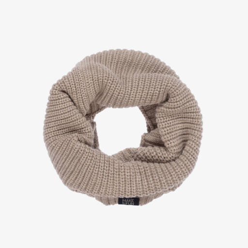 Mayoral-Boys Taupe Knit Neckwarmer | Childrensalon Outlet