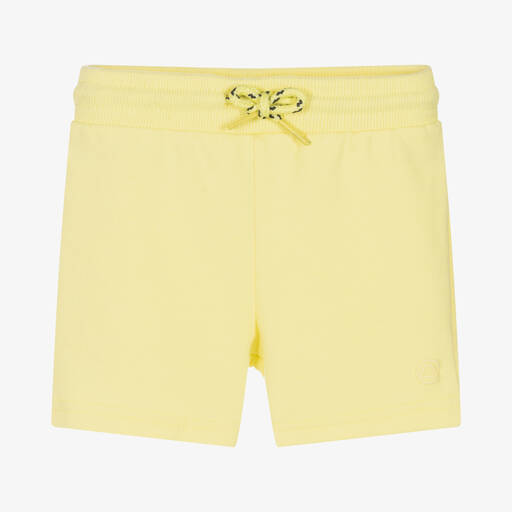 Mayoral-Boys Yellow Cotton Jersey Shorts | Childrensalon Outlet