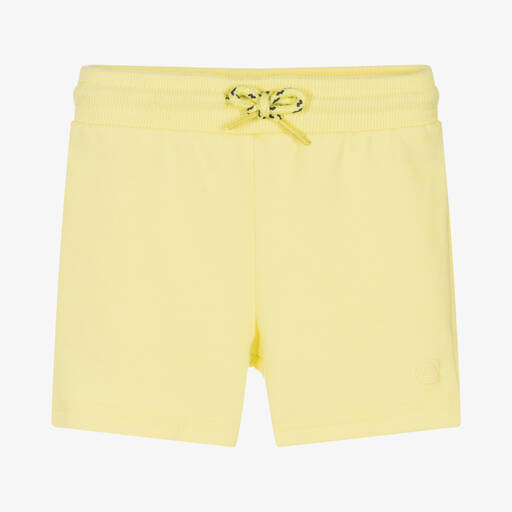 Mayoral-Short jaune en jersey de coton | Childrensalon Outlet