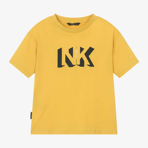 Mayoral Нукутаваке-Boys Yellow Cotton T-Shirt | Childrensalon Outlet