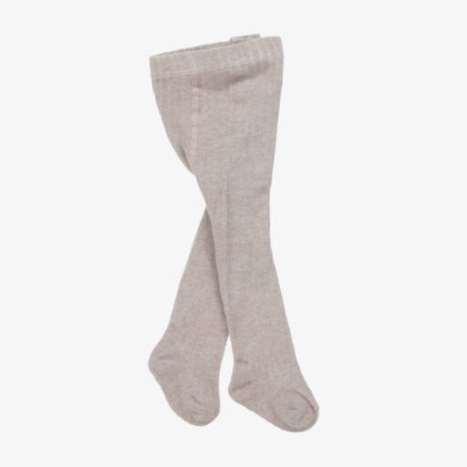 Mayoral Для новорожденных-Girls Beige Cosy Cotton Tights | Childrensalon Outlet