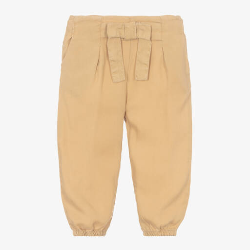 Mayoral-Pantalon beige en sergé fille | Childrensalon Outlet