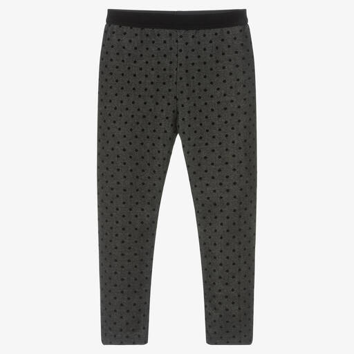 Mayoral-Girls Black Dotted Leggings | Childrensalon Outlet