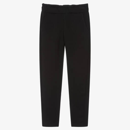 Mayoral-Girls Black Jersey Trousers | Childrensalon Outlet