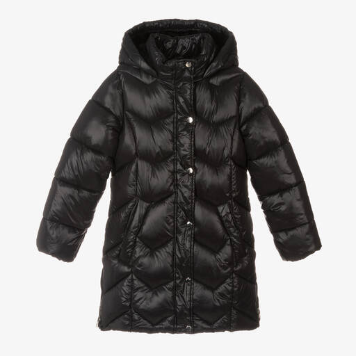 Mayoral-Girls Black Puffer Coat | Childrensalon Outlet