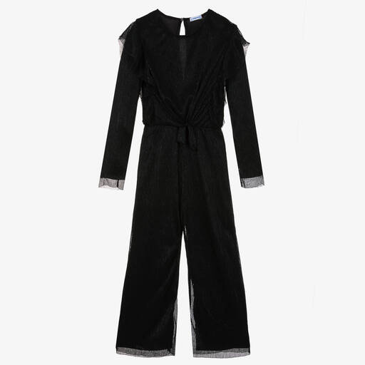 Mayoral-Girls Black Shimmery Jumpsuit | Childrensalon Outlet