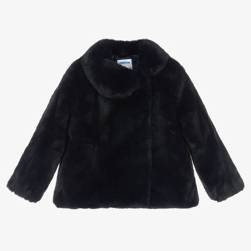 Mayoral-Синяя куртка из искусственного меха | Childrensalon Outlet