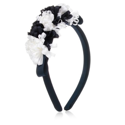 Mayoral-Girls Blue Flower Hairband | Childrensalon Outlet