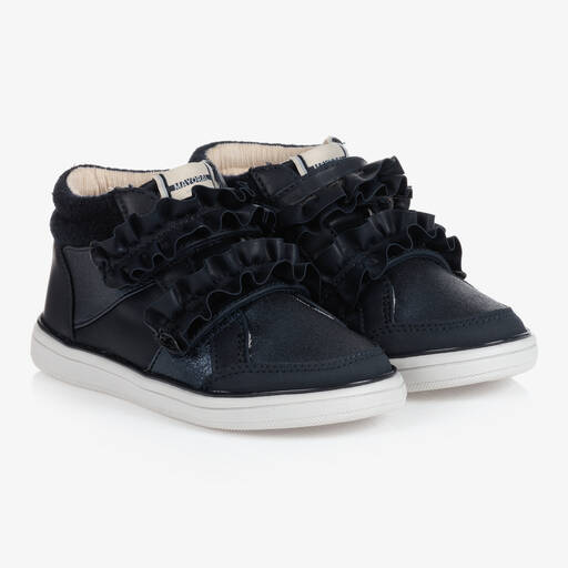 Mayoral-Girls Blue High-Top Trainers | Childrensalon Outlet