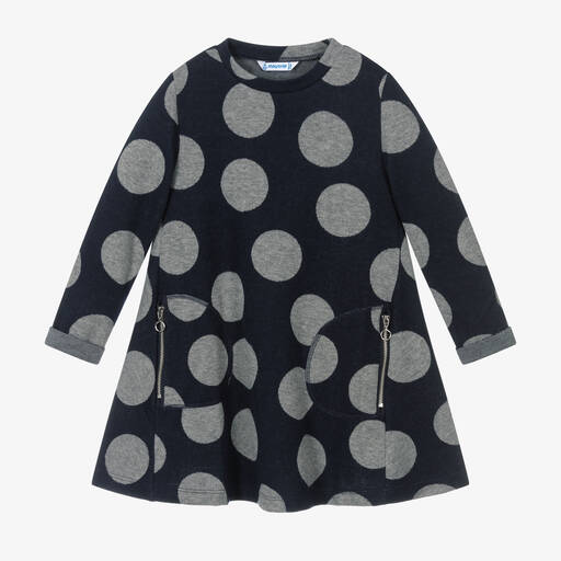 Mayoral-Синее платье из джерси для девочек | Childrensalon Outlet