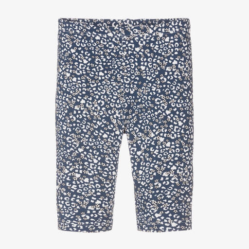 Mayoral-Girls Blue Leopard Print Leggings | Childrensalon Outlet