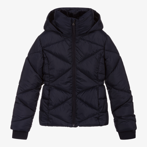 Mayoral-Синяя куртка-пуховик для девочек | Childrensalon Outlet
