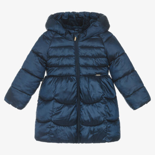 Mayoral-Синий пуховик для девочек | Childrensalon Outlet