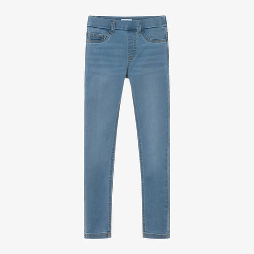 Mayoral-Girls Blue Skinny Denim Jeggings | Childrensalon Outlet