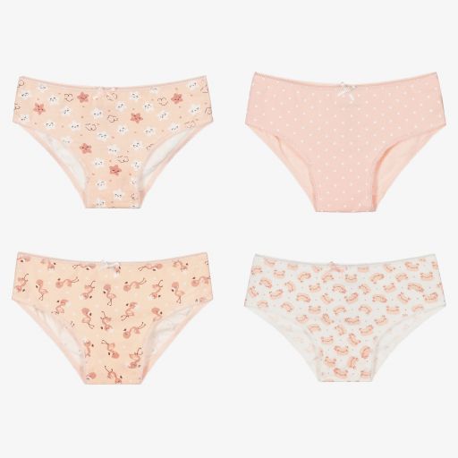 Mayoral-Girls Cotton Knickers (4 Pack) | Childrensalon Outlet