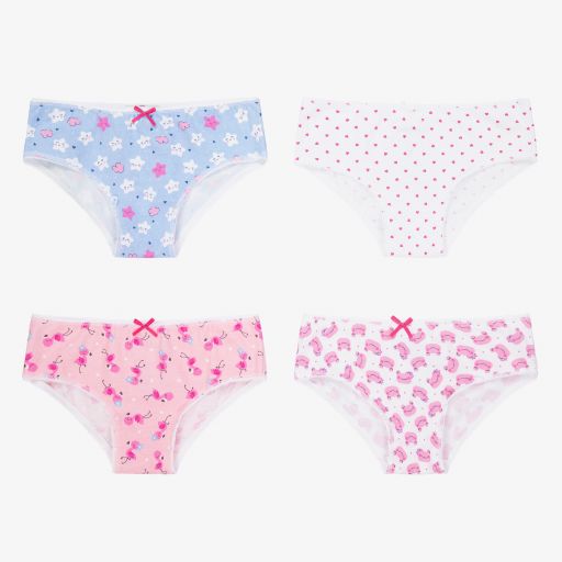 Mayoral-Girls Cotton Knickers (4 Pack) | Childrensalon Outlet
