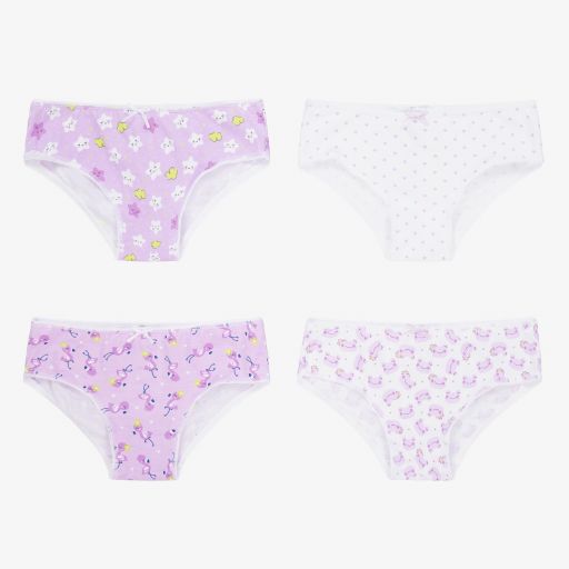 Mayoral-Girls Cotton Knickers (4 Pack) | Childrensalon Outlet