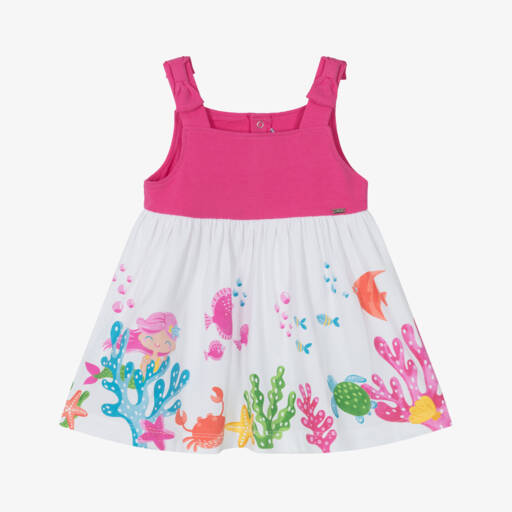 Mayoral-Girls Cotton Mermaid Fantasy Dress | Childrensalon Outlet