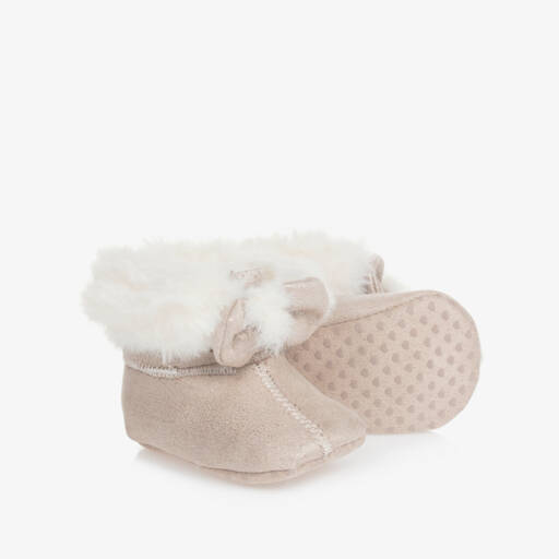 Mayoral Newborn-بوت لمرحلة قبل المشي لون بيج للمولودات | Childrensalon Outlet